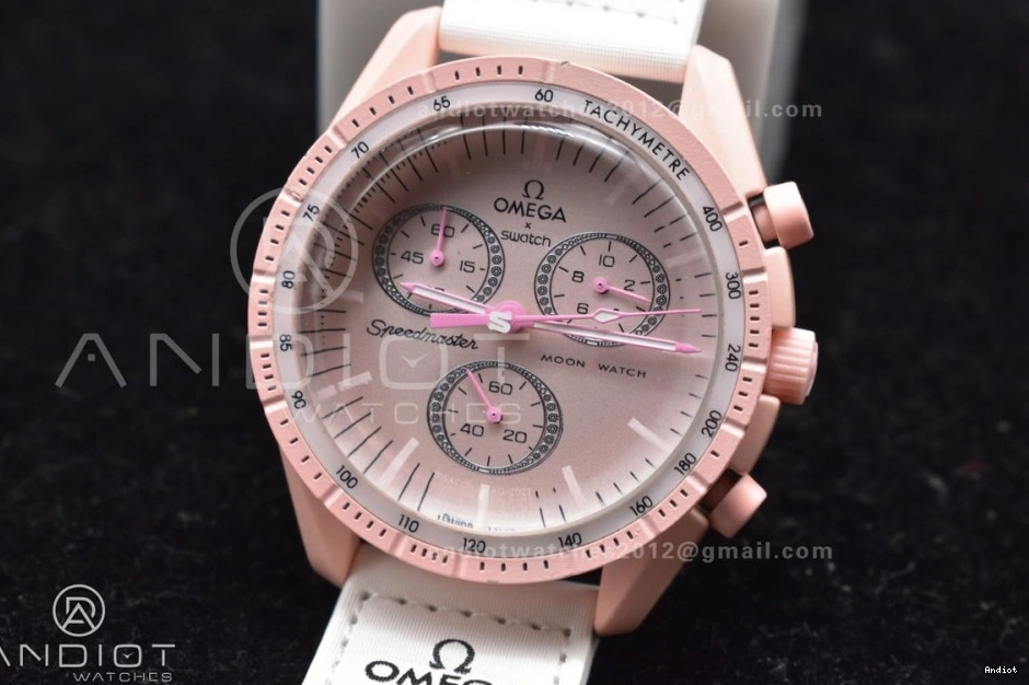 Strap Venus x Bioceramic Moonwatch Nylon Omega on Quartz Swatch to Mission 0407